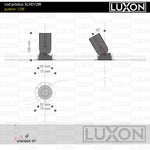 Spot invizibil, incastrat, fara rama HALO DOT 12W negru LUXON