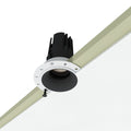 Spot invizibil, incastrat, fara rama HALO DOT 7W negru LUXON