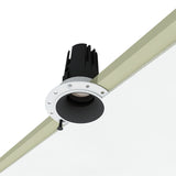Spot invizibil, incastrat, fara rama HALO DOT 7W negru LUXON