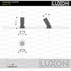 Spot invizibil, incastrat, fara rama HALO DOT 7W negru LUXON