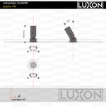 Spot invizibil, incastrat, fara rama HALO DOT 7W negru LUXON