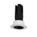 Spot invizibil, incastrat, fara rama HALO DOT 7W negru LUXON