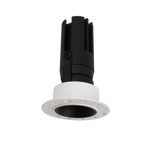Spot invizibil, incastrat, fara rama HALO DOT 12W negru LUXON