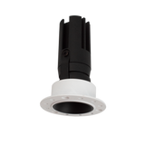 Spot invizibil, incastrat, fara rama HALO DOT 12W negru LUXON