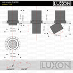 Spot retractabil, incastrat, fara rama VECTOR LIGHT alb LUXON