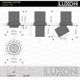 Spot retractabil, incastrat, fara rama VECTOR LIGHT alb LUXON