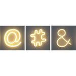 Neon Flex világító szimbólumok elemekkel és USB-vel