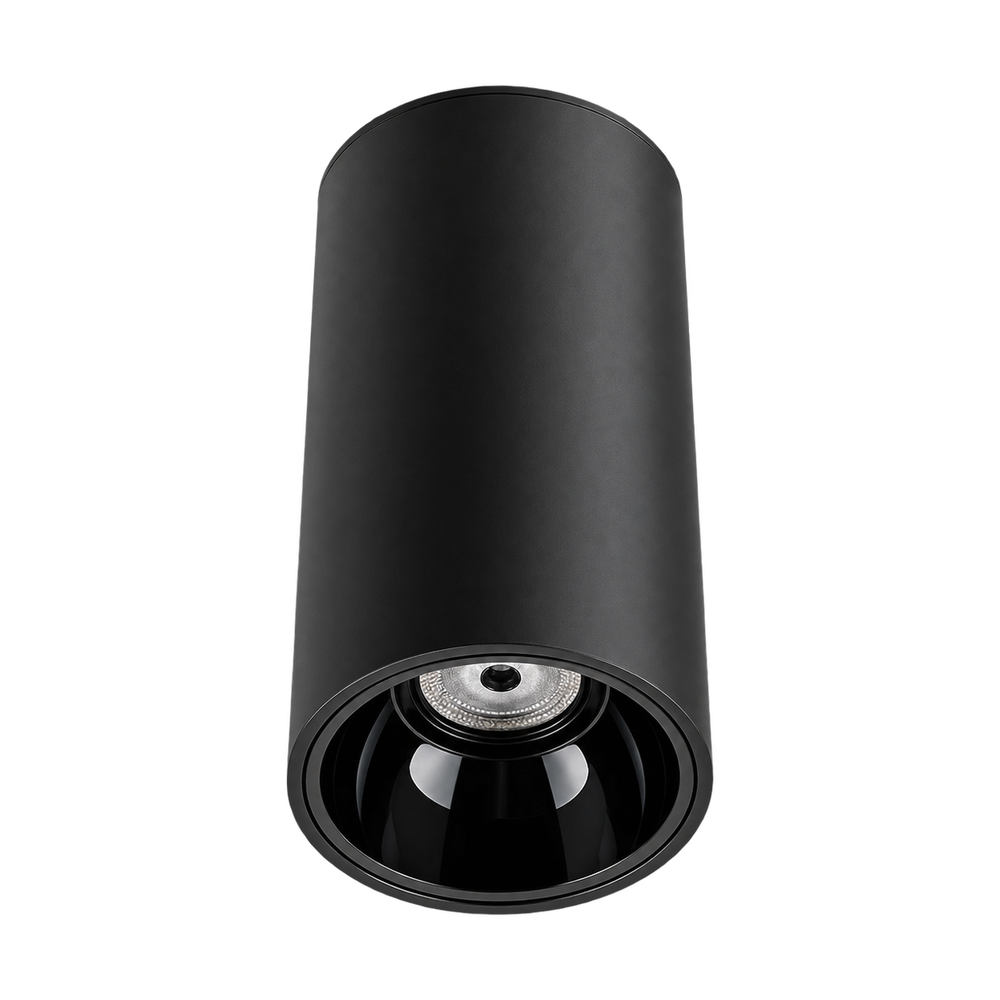 Spot aparent LED cilindric AURA LIGHT negru LUXON