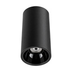 Spot LED AURA LIGHT LUXON 15 W, negru mat cu interior negru lucios, orientat cu sursa de lumină în jos