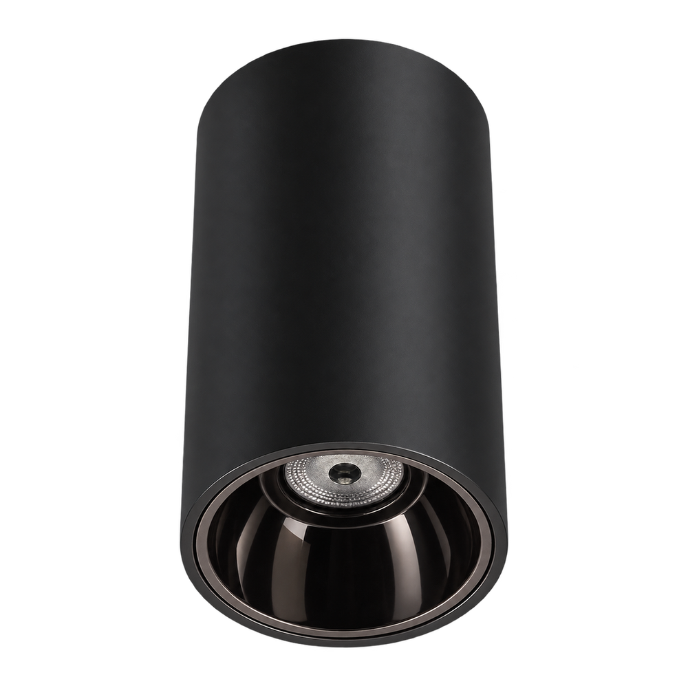 Spot aparent LED cilindric AURA LIGHT negru gunmetal LUXON