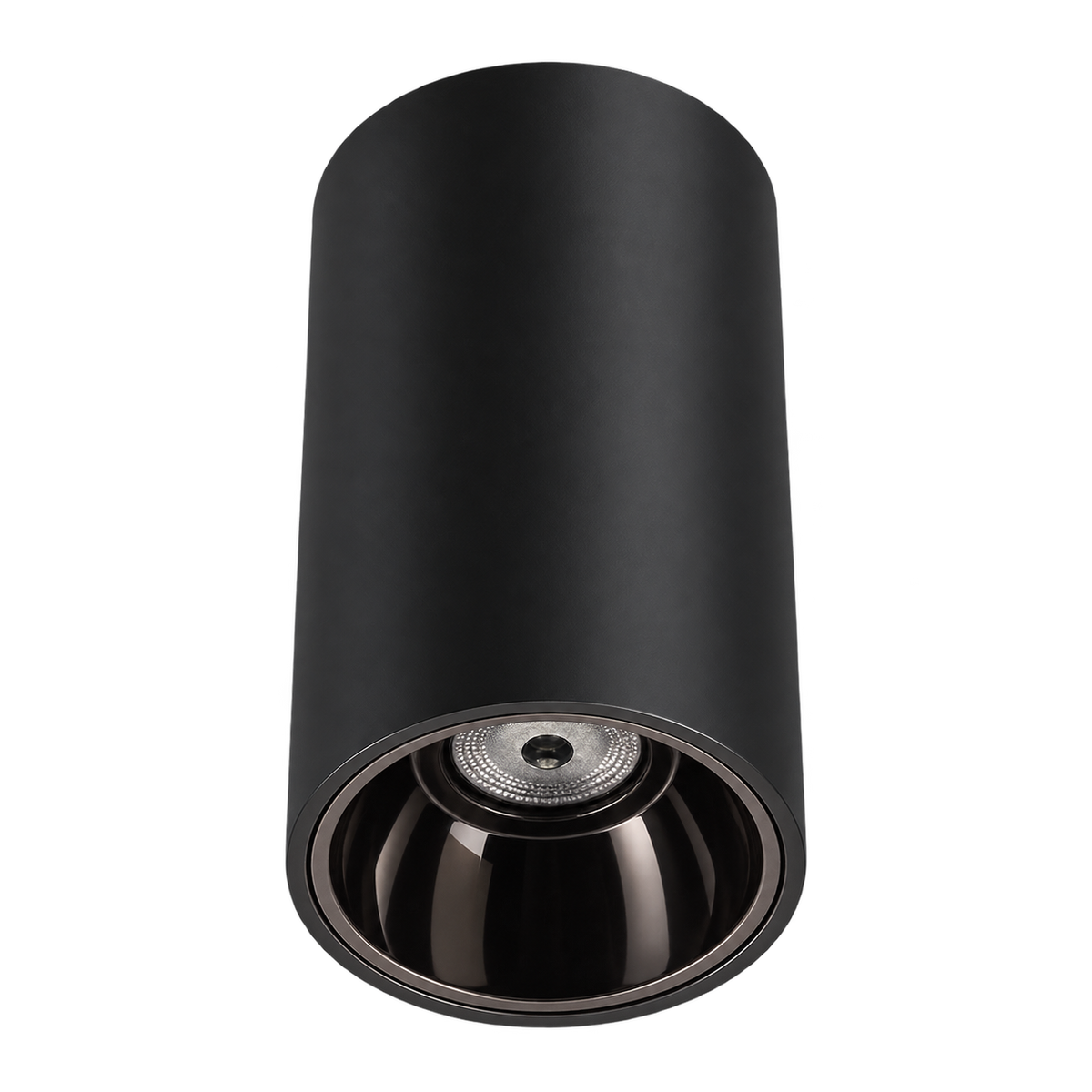Spot LED AURA LIGHT LUXON 15 W, carcasă negru mat cu con interior gunmetal gri fumuriu, sursa de lumină în jos