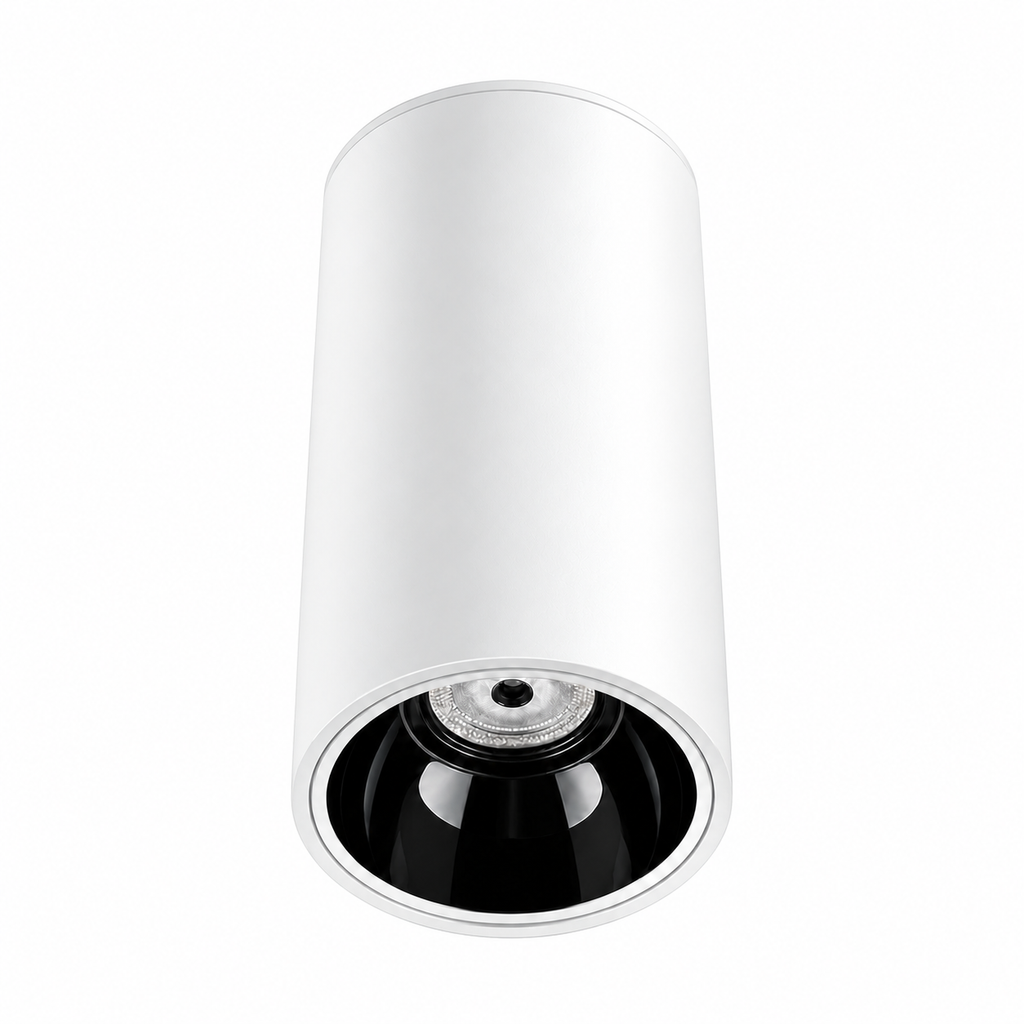 Spot LED AURA LIGHT LUXON 15 W, alb mat cu interior negru lucios, sursa de lumină orientată în jos