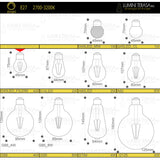 Bec G45 LED transparent din sticla Dimabil E27 4W