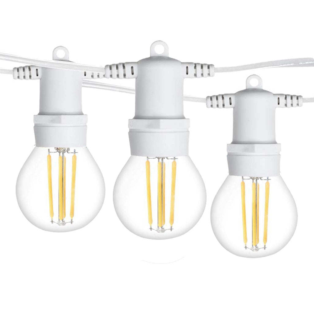 Ghirlanda luminoasa 10 m. cu 20 becuri G45 4W LED E27 interconectabila
