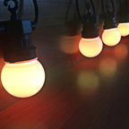 Ghirlanda luminoasa 10 m. cu 20 becuri mate LED multicolor interconectabila Ghirlanda luminoasa Lumini Terasa