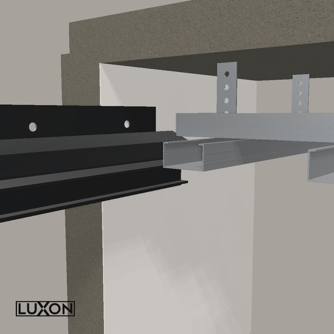 Profil SHADOW GAP40 200 cm. negru LUXON