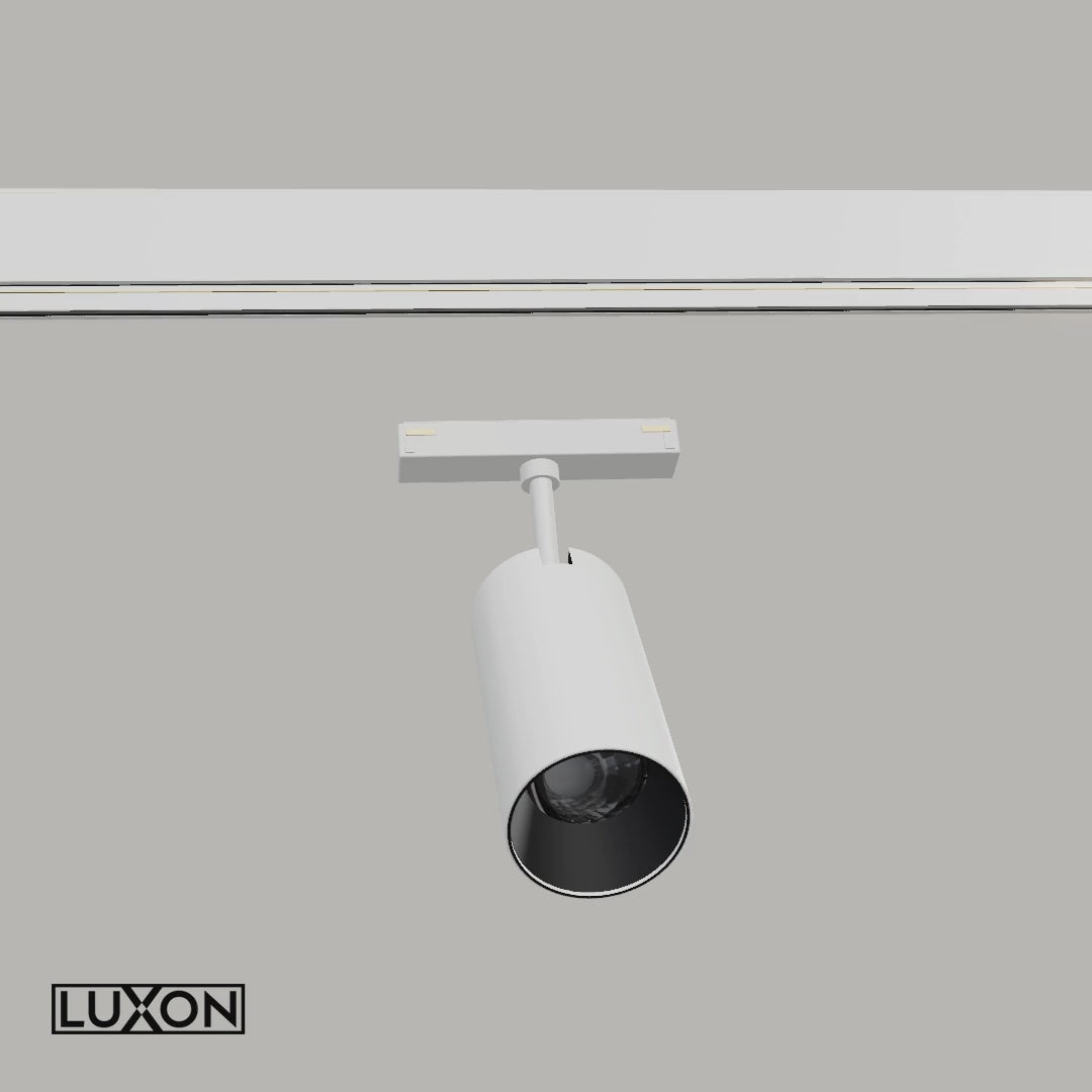 Proiector pentru sina magnetica SPOT65 ALB LED LUXON