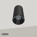 Animație 3D AURA LIGHT LUXON negru, con interior negru lucios și reflector optic, sursă fixă, prezentare de 8 secunde