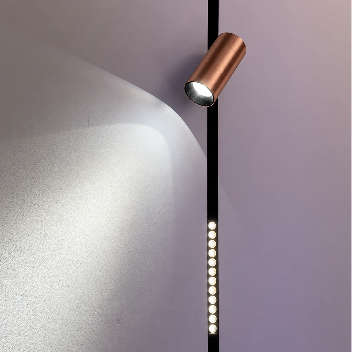 Proiector pentru sina magnetica SPOT65 CUPRU LED LUXON