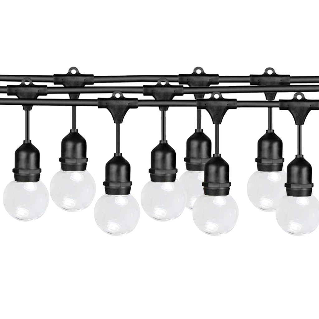Ghirlanda luminoasa 15 m. cu 15 becuri G45 1W LED E27 interconectabila