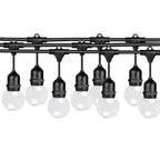 Ghirlanda luminoasa 15 m. cu 15 becuri G45 1W LED E27 interconectabila