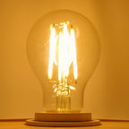 Bec A60 LED transparent din sticla E27 6.5W Bec Lumini Terasa