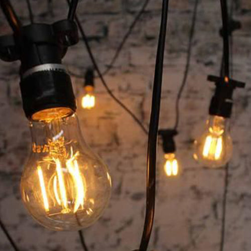 Bec A60 LED transparent din plastic Dimabil E27 2W Bec Lumini Terasa