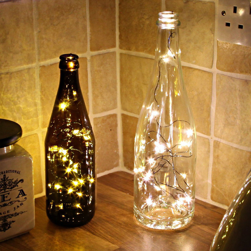 Ghirlanda Luminoasa Decorativa din Cupru 10 m. cu 100 LEDuri cu baterii Ghirlanda luminoasa Lumini Terasa