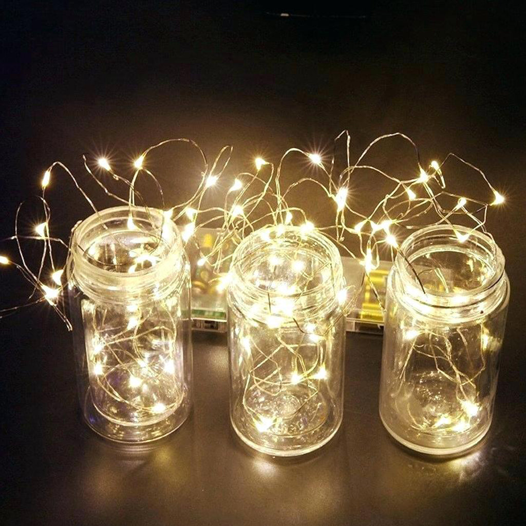 Ghirlanda Luminoasa Decorativa din Cupru 10m. cu 100 LEDuri cu telecomanda Ghirlanda luminoasa Lumini Terasa