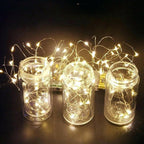 Ghirlanda Luminoasa Decorativa din Cupru 10m. cu 100 LEDuri cu telecomanda Ghirlanda luminoasa Lumini Terasa