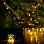 Ghirlanda Luminoasa Decorativa Solara din Cupru 20 m. cu 200 LEDuri Ghirlanda luminoasa Lumini Terasa