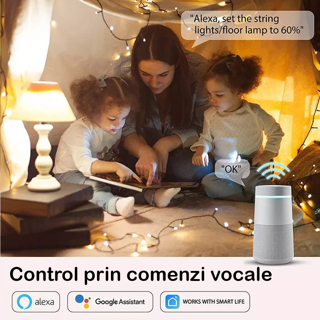 Adaptor priza Smart WiFi cu Variator din Telecomanda 400W cu Dimmer