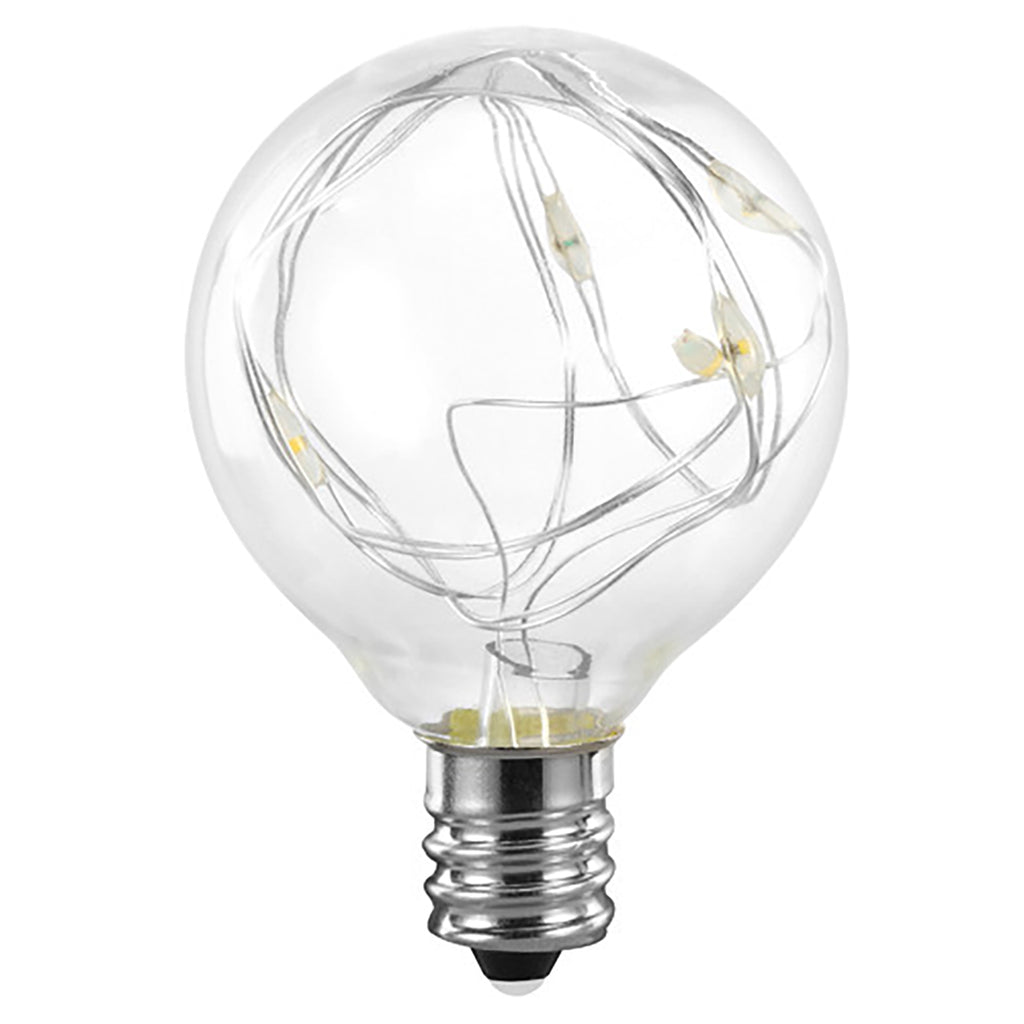 Bec G40 cu MiniLED-uri E12 0.4W LuminiTerasa Lumina Calda