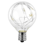 Bec G40 cu MiniLED-uri E12 0.4W LuminiTerasa Lumina Calda