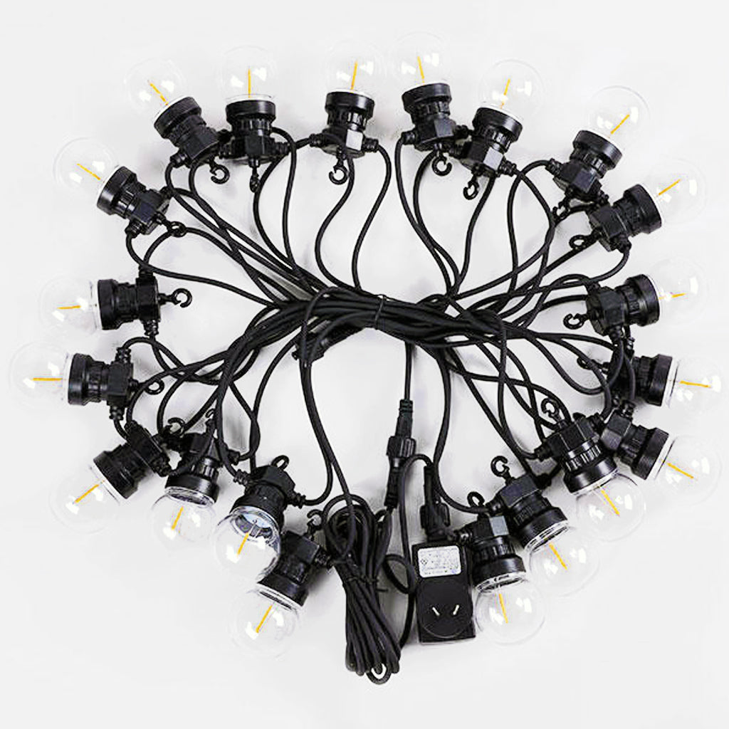 Ghirlanda luminoasa 10 m. cu 20 becuri LED Filament interconectabila Ghirlanda luminoasa Lumini Terasa