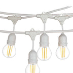 Ghirlanda luminoasa 15 m. cu 15 becuri G45 4W LED E27 interconectabila