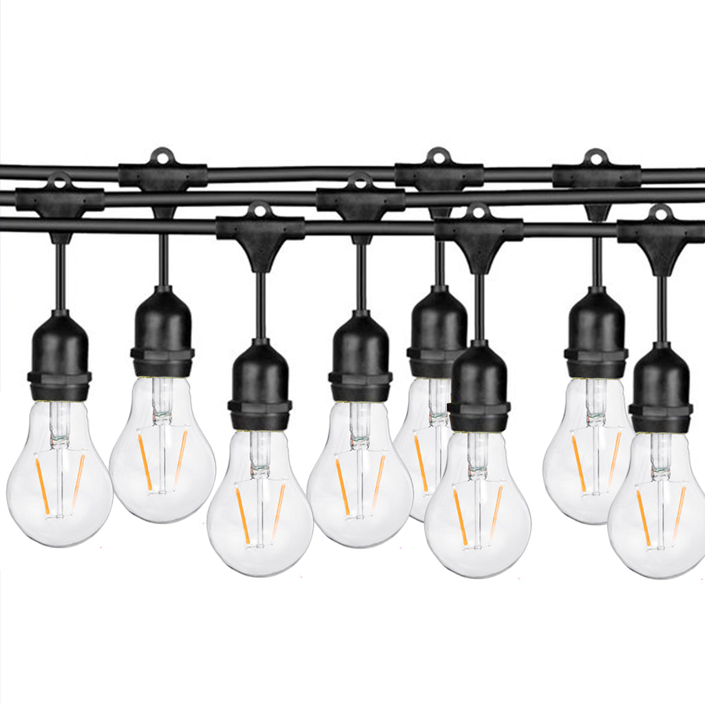 Ghirlanda luminoasa 10 m. cu 10 becuri A60 LED E27 interconectabila Ghirlanda luminoasa Lumini Terasa