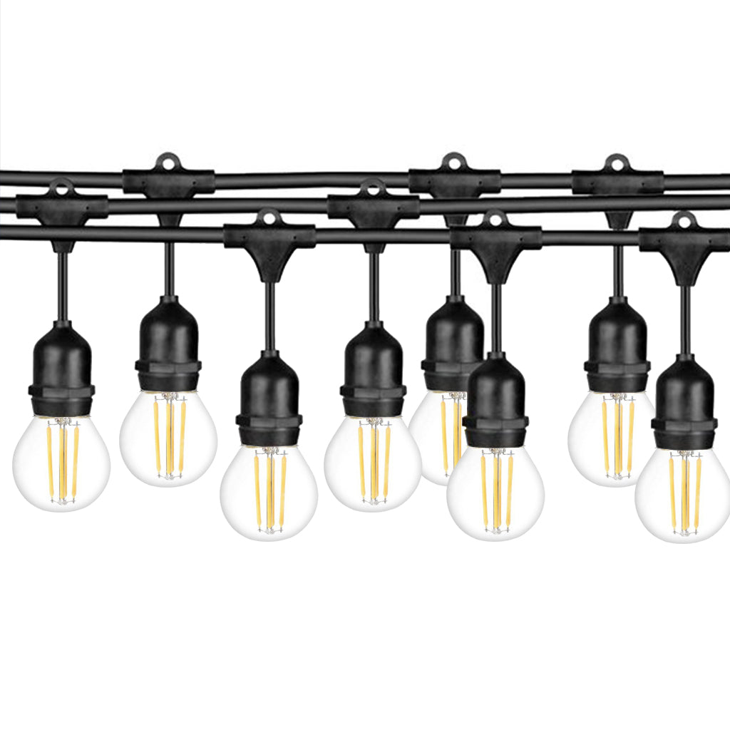 Ghirlanda luminoasa 10 m. cu 10 becuri G45 5W LED E27 interconectabila Ghirlanda luminoasa Lumini Terasa