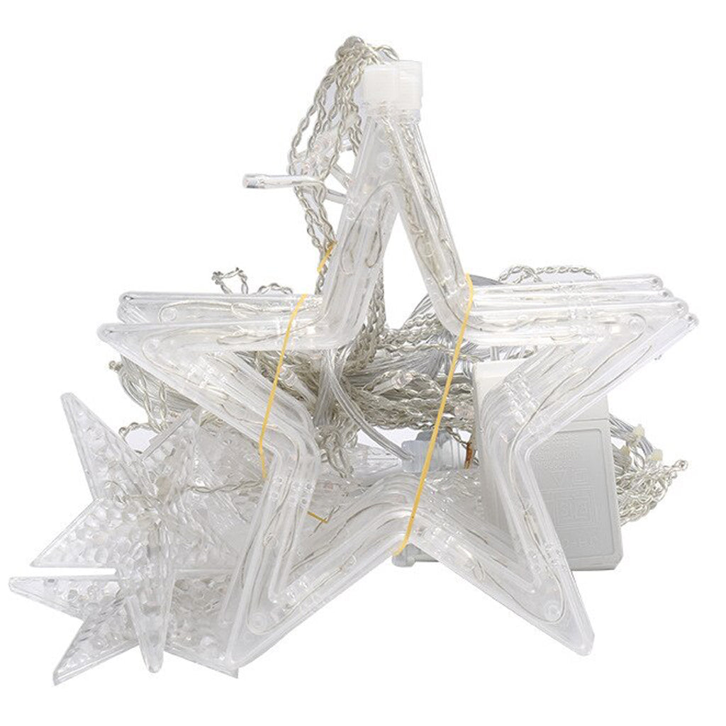 Ghirlanda Luminoasa Decorativa 3.5 m. cu 12 Stelute si 138 LED-uri Ghirlanda luminoasa Lumini Terasa