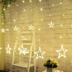 Ghirlanda Luminoasa Decorativa 3.5 m. cu 12 Stelute si 138 LED-uri Ghirlanda luminoasa Lumini Terasa