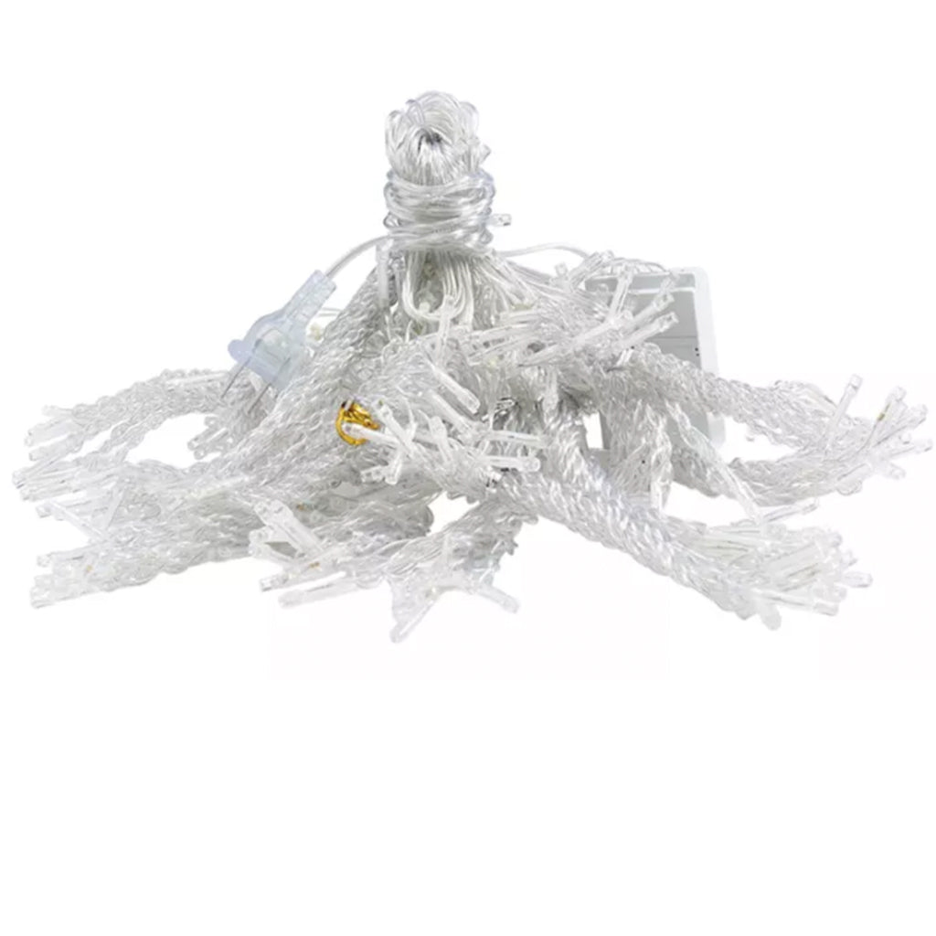 Perdea luminoasa 3M x 1M 120 leduri interconectabila Ghirlanda luminoasa Lumini Terasa