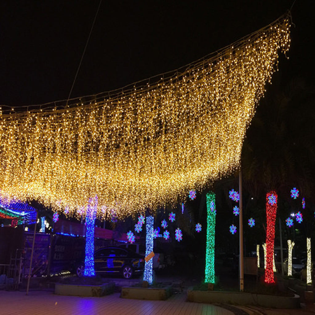 Perdea luminoasa 3M x 1M 120 leduri interconectabila Ghirlanda luminoasa Lumini Terasa