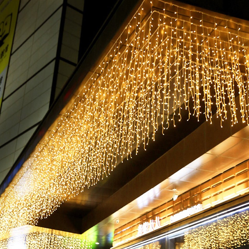 Perdea Luminoasa 4M x 0.6M 120 LED-uri Interconectabila Plase Lumini Terasa