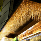 Perdea Luminoasa 4M x 0.6M 120 LED-uri Interconectabila Plase Lumini Terasa