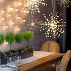 Lampa Decorativa Artificii din Cupru cu 120 Led-uri Ghirlanda luminoasa Lumini Terasa