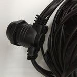 Cablu Ghirlanda luminoasa 10 m. cu 10 fasunguri E27 interconectabila Ghirlanda luminoasa Lumini Terasa