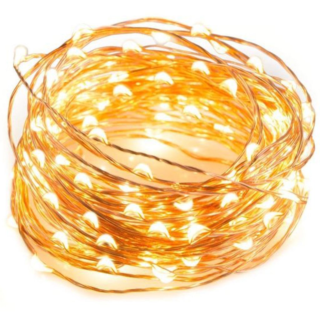 Ghirlanda Luminoasa Decorativa din Cupru 20 m. cu 200 LEDuri Ghirlanda luminoasa Lumini Terasa