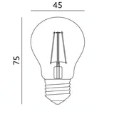 Bec G45 LED transparent din plastic E27 4W Bec Lumini Terasa