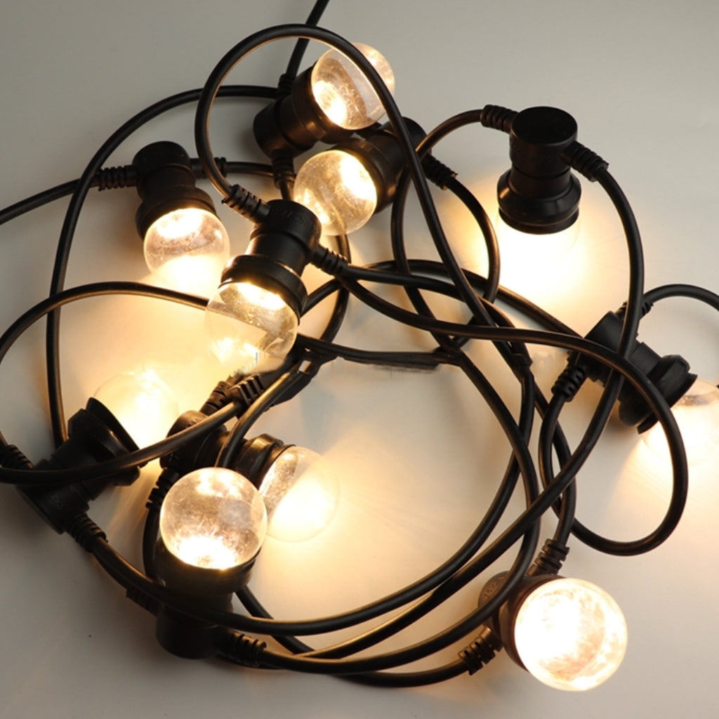Ghirlanda luminoasa 20 m. cu 20 becuri LED 1W E27 interconectabila Ghirlanda luminoasa Lumini Terasa
