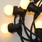 Ghirlanda luminoasa 10 m. cu 20 becuri LED 1W E27 interconectabila Ghirlanda luminoasa Lumini Terasa